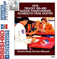 1979 DODGE LIGHT DUTY TRUCK & PLYMOUTH TRAIL DUSTER Body, Chassis & Electrical Service Manual sample image