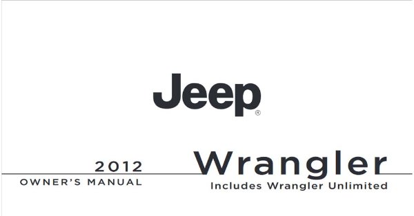 2012 Jeep Wrangler Owner's Manual