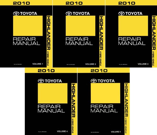 2010 Toyota Highlander Hybrid Factory Shop Service Manual