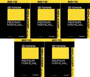 2010 Toyota Highlander Hybrid Factory Shop Service Manual