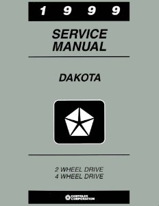 1999 Dodge Truck Dakota Factory Shop Service Manual