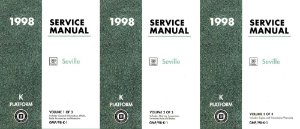 1998 Cadillac Seville Factory Shop Service Manual