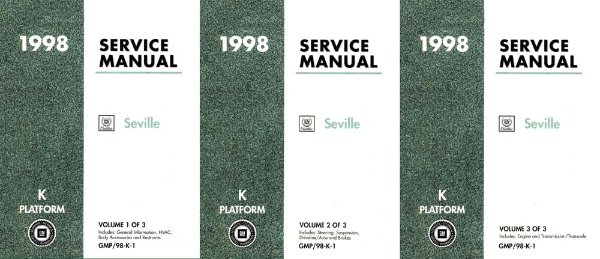 1998 Cadillac Seville Factory Shop Service Manual
