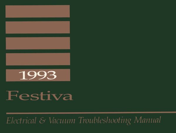 1993 Ford Festiva Wiring Diagrams Manual