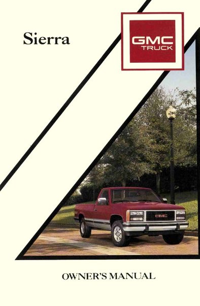 1990 GMC Sierra Owner's Manual
