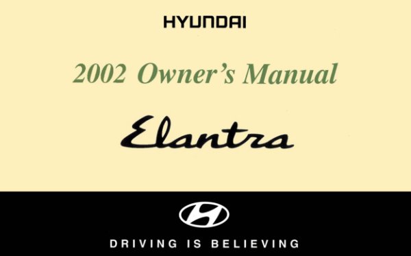 2002 Hyundai Elantra Owner's Manual