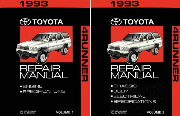 1993 Toyota 4-Runner Shop Service Repair Manual