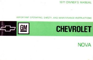 1971 Chevrolet Nova Owner's Manual
