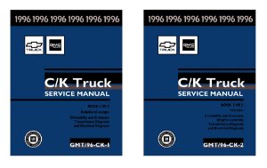 1996 Chevrolet Truck Lt Duty C/K Factory Shop Service Manual
