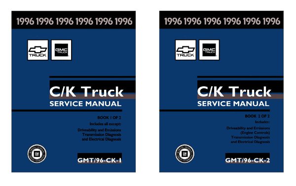 1996 Chevrolet Truck Lt Duty C/K Factory Shop Service Manual