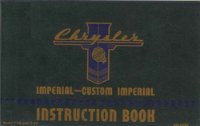 1940 Chrysler Imperial Owners Manual User Guide