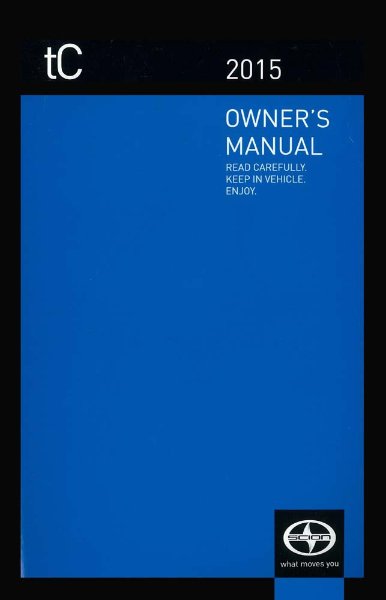 2015 Scion Scion TC Owner's Manual