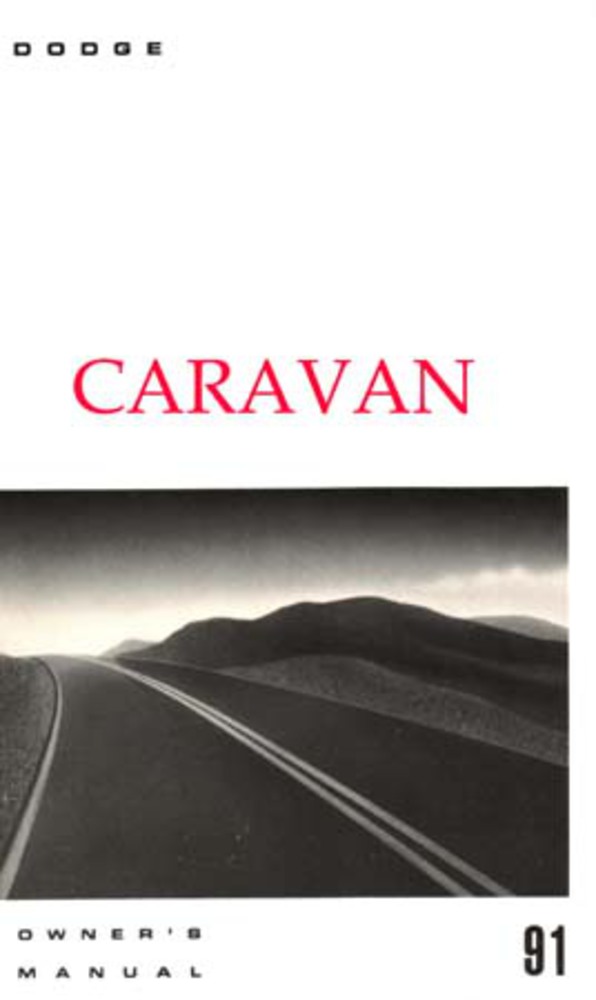 1991 Dodge Caravan Owner's Manual