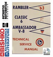 1963 AMC AMBASSADOR & CLASSIC Body, Chassis & Electrical Service Manual sample image