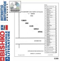 1960 Mopar Chrysler Dodge Plymouth Part Numbers Book PDF List Guide Interchange sample image