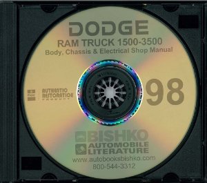 1998 Dodge 1500-3500 Ram Truck Factory Shop Service Manual
