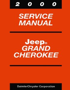 2000 Jeep Grand Cherokee Factory Shop Service Manual