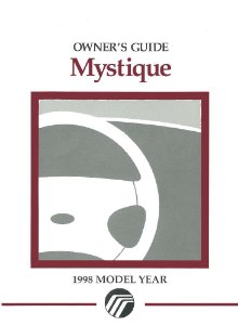 1998 Mercury Mystique Owner's Manual
