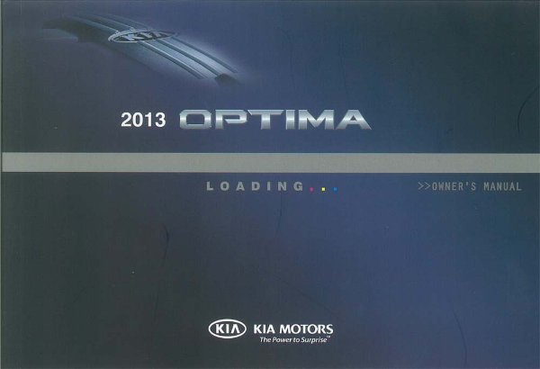 2013 Kia Optima Owner's Manual