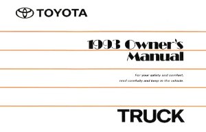 1993 Toyota Pickup Owner's Manual