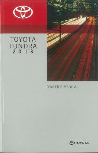 2013 Toyota Tundra Owner's Manual