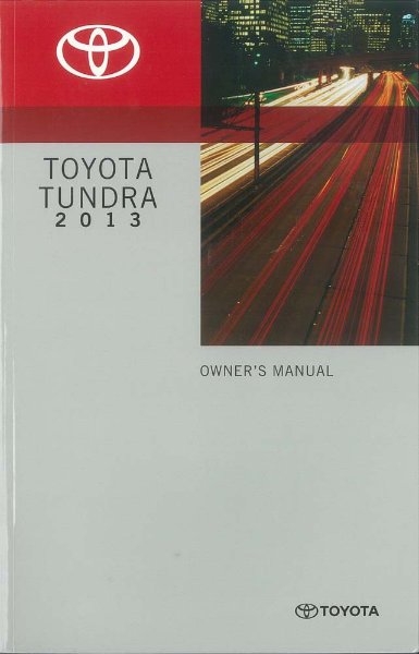 2013 Toyota Tundra Owner's Manual