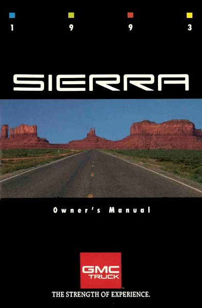 1993 GMC Sierra Owner's Manual