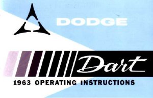 1963 Dodge Dart Owner's Manual