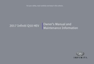 2017 Infiniti Q50 HEV Owner's Manual