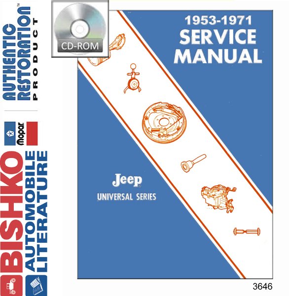 1953–1971 Jeep CJ & DJ Models Factory Shop Service Manual