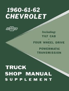 1960–1962 Chevrolet Truck ALL MODELS W4WD POWERMATIC TRANS SUPPLEMENT Factory