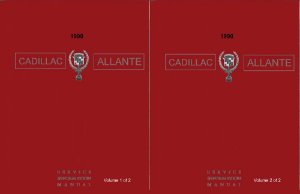 1990 Cadillac Allante Factory Shop Service Manual