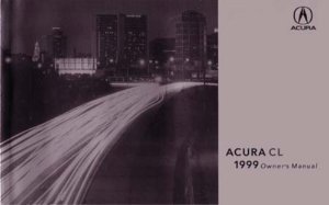 1999 Acura CL Owner's Manual