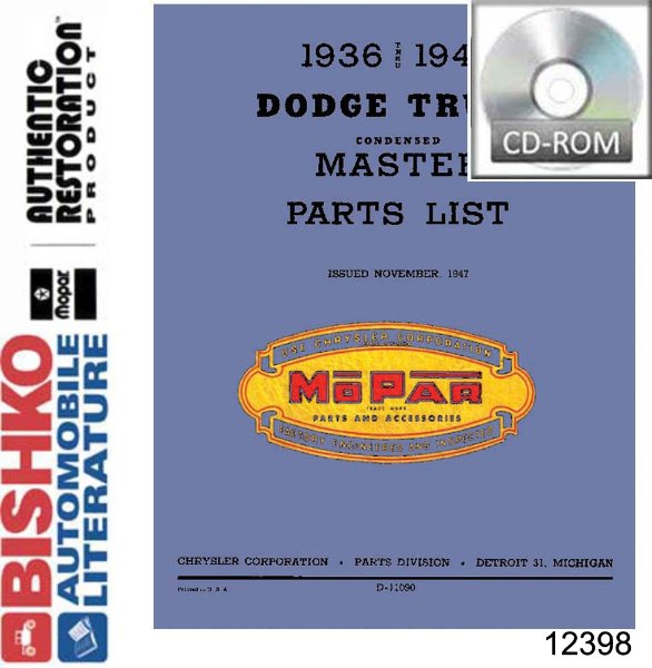 1936 1937 1938 1939 1940 Dodge Truck Parts Numbers List Guide PDF Catalog