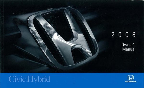 2008 Honda Civic HYBRID Owner's Manual