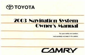 2003 Toyota Camry Owner's Manual