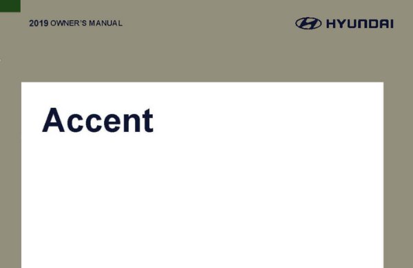 2019 Hyundai Accent Owner's Manual