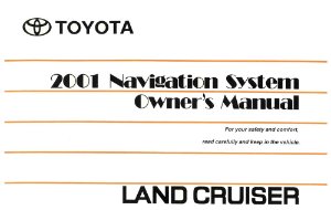 2001 Toyota Land Cruiser Owner's Manual