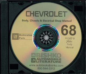 1968 Chevrolet All Models Fisher Body Factory Shop Service Manual