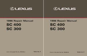 1996 Lexus SC 400 SC 300 Factory Shop Service Manual