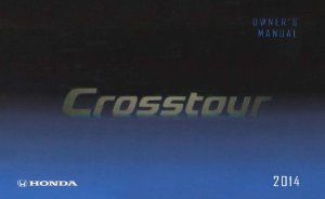 2014 Honda Crosstour Owner's Manual