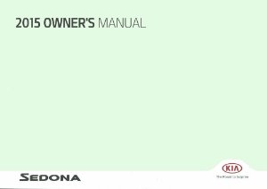 2015 Kia Sedona Owner's Manual