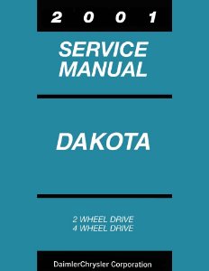 2001 Dodge Truck Dakota Factory Shop Service Manual