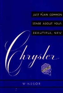1951–1952 Chrysler Windsor Owner's Manual
