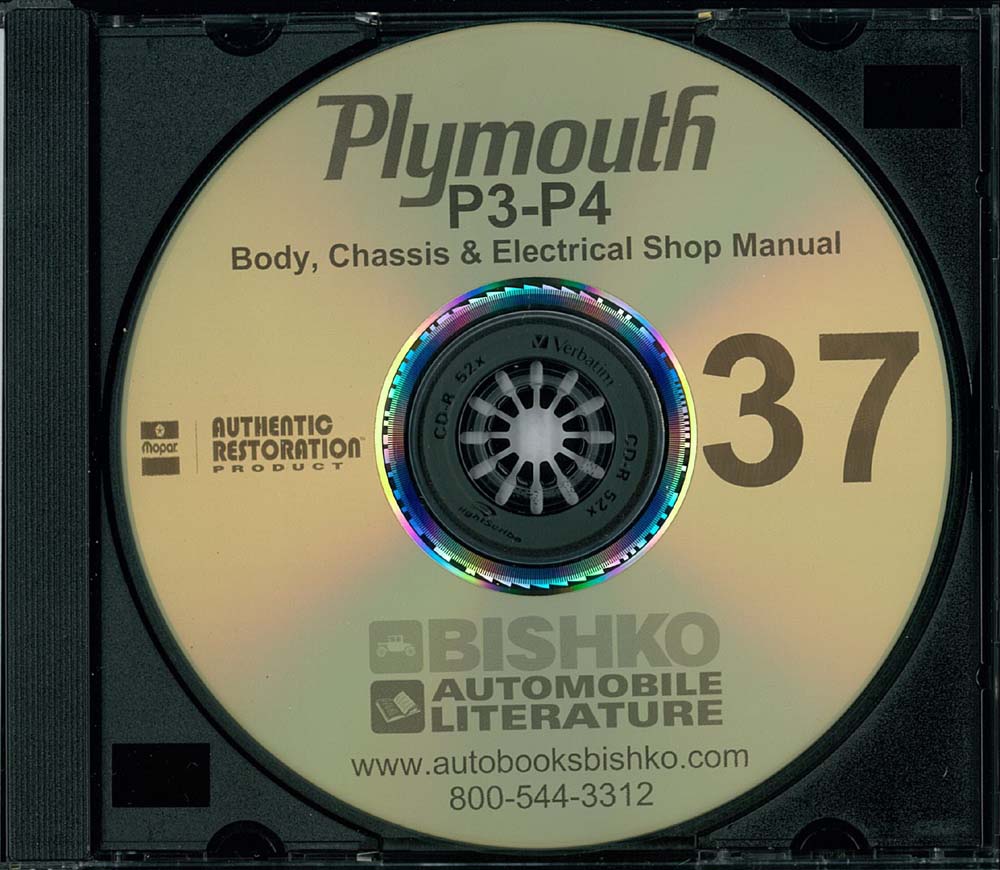 1937 PLYMOUTH P3 & P4 Body, Chassis & Electrical Service Manual
