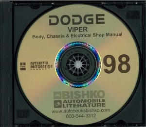 1998 Dodge Viper Factory Shop Service Manual
