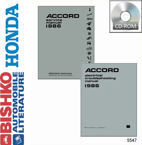 1986 Honda Accord Factory Shop Service Manual