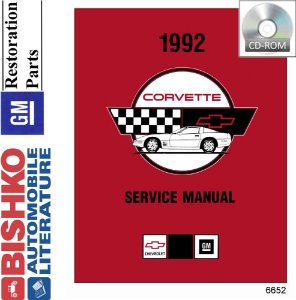 1992 Chevrolet Corvette Factory Shop Service Manual
