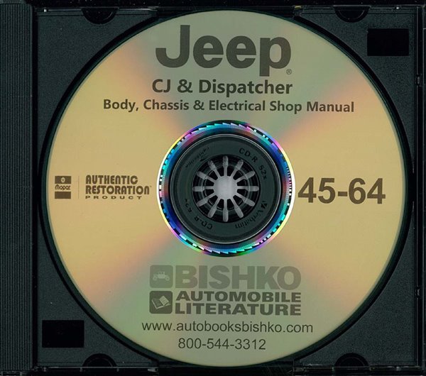 1945-64 JEEP CJ & DISPATCHER Body, Chassis & Electrical Service Manual main image