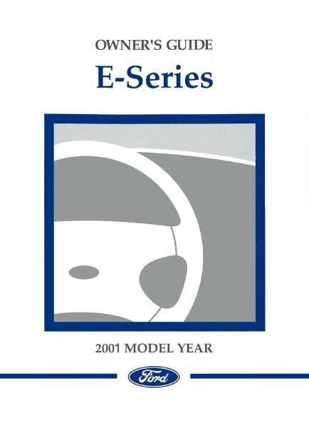 2001 Ford E-Series Owner's Manual